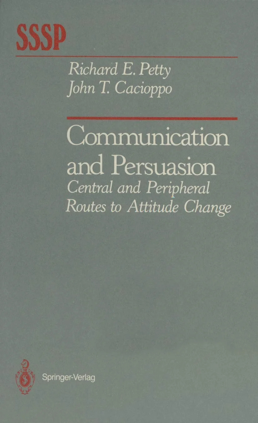 Communication and Persuasion: Central and Peripheral Routes to Attitude Change