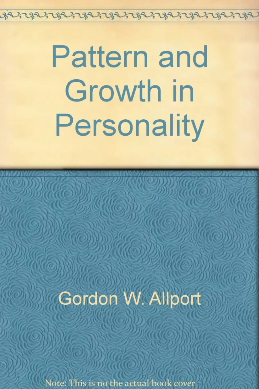 Pattern and Growth in Personality
