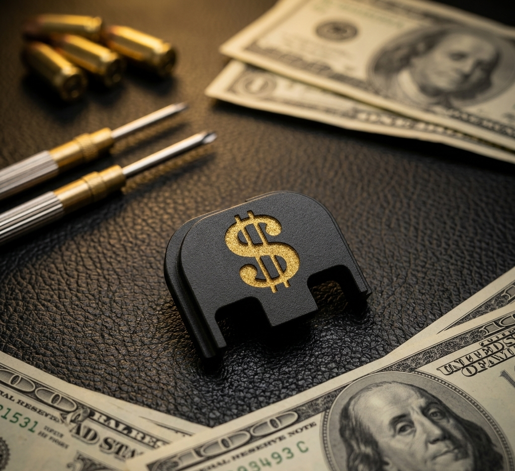 Płytka oporowa Glock - Złoty dolar Glock G17 Gen 3-5 Weapon Wizards