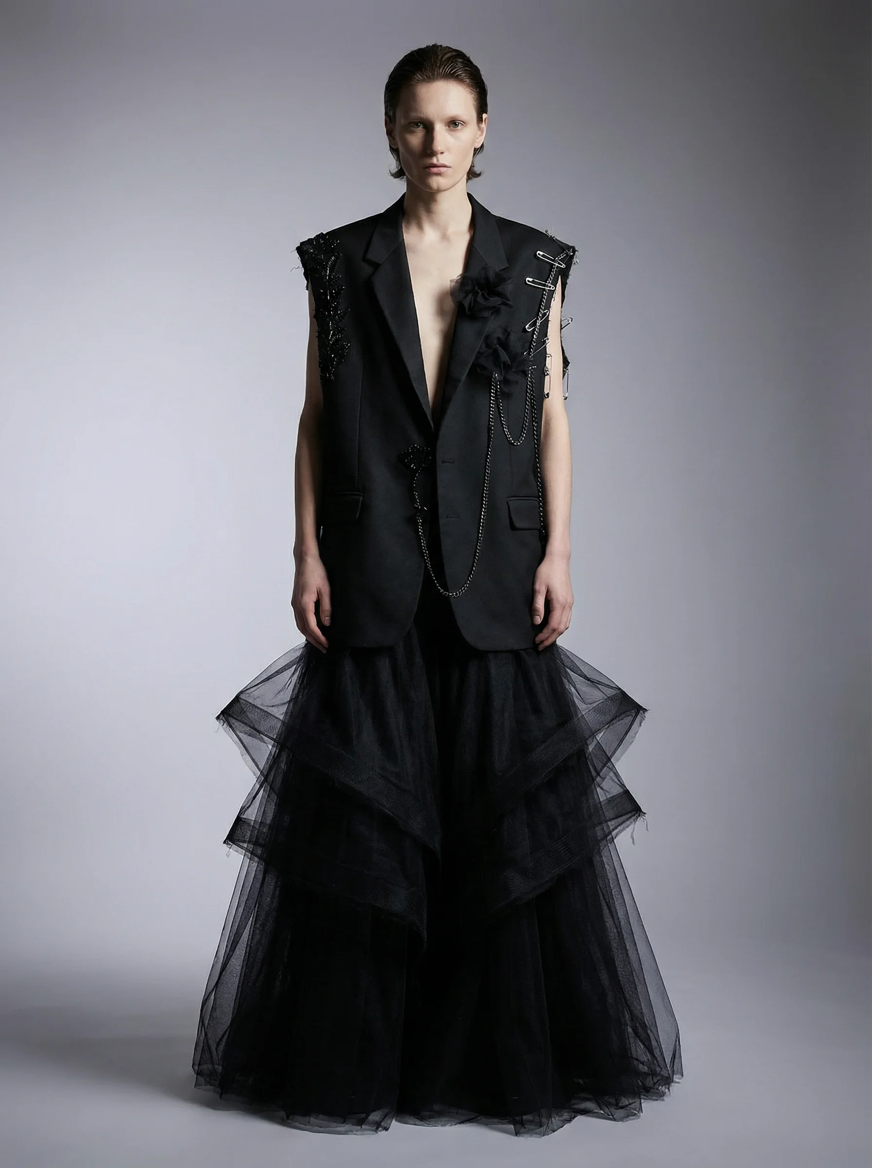 BETWEEN — One-of-one vest, upcycled from a blazer
