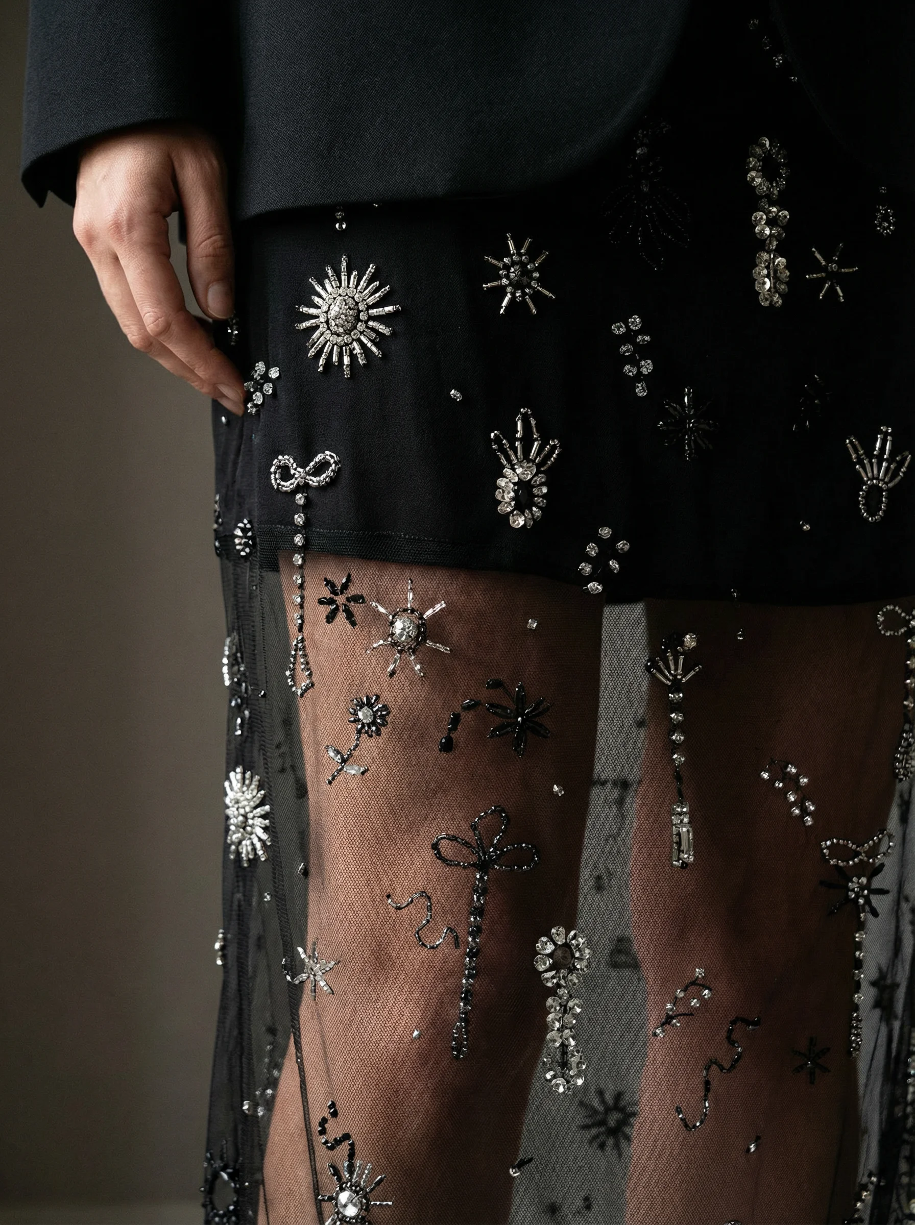 GROUNDED — Upcycled one-of-one skirt