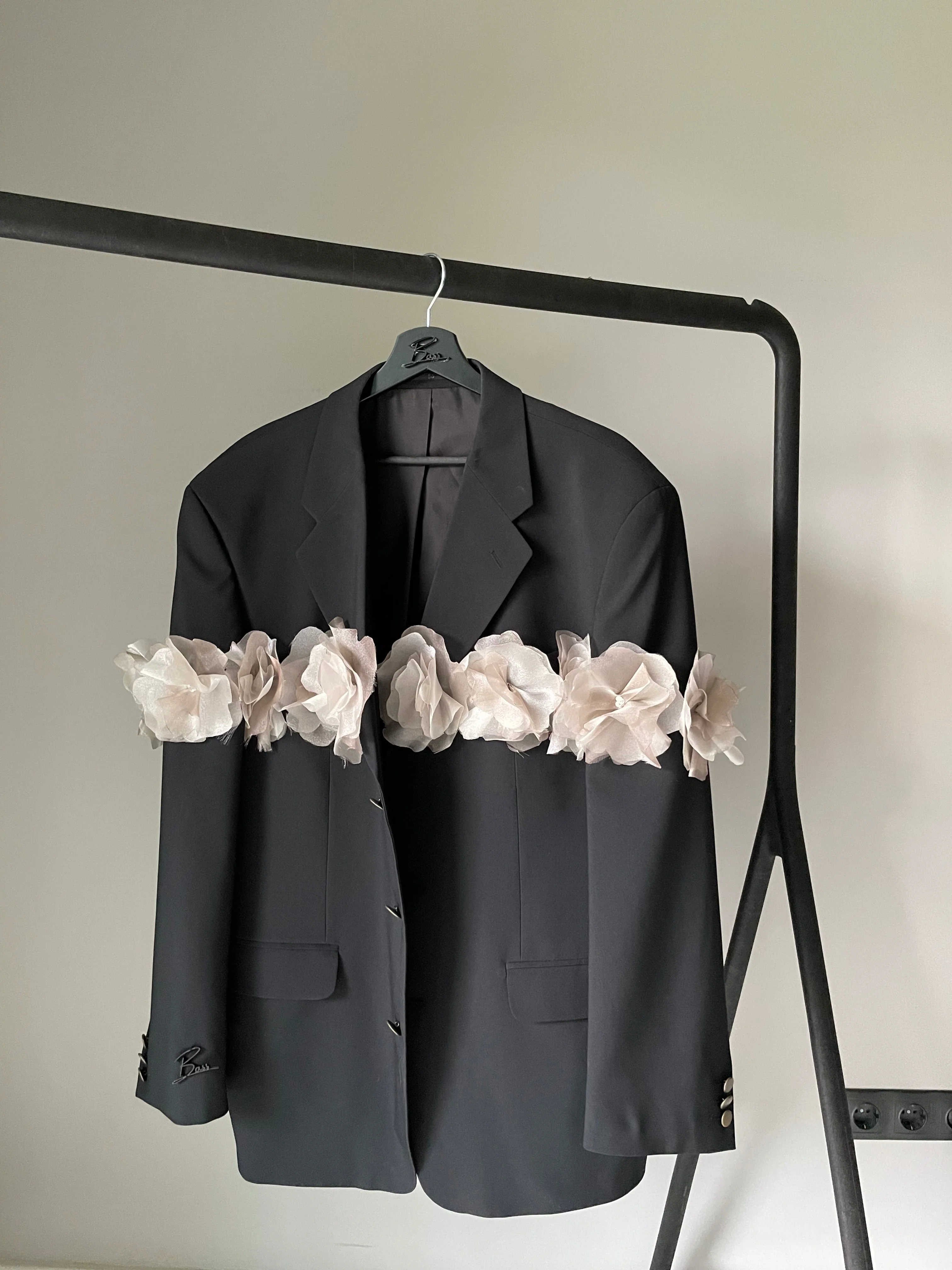 NOCTURNAL GARDEN — Upcycled one-of-one blazer, view 2