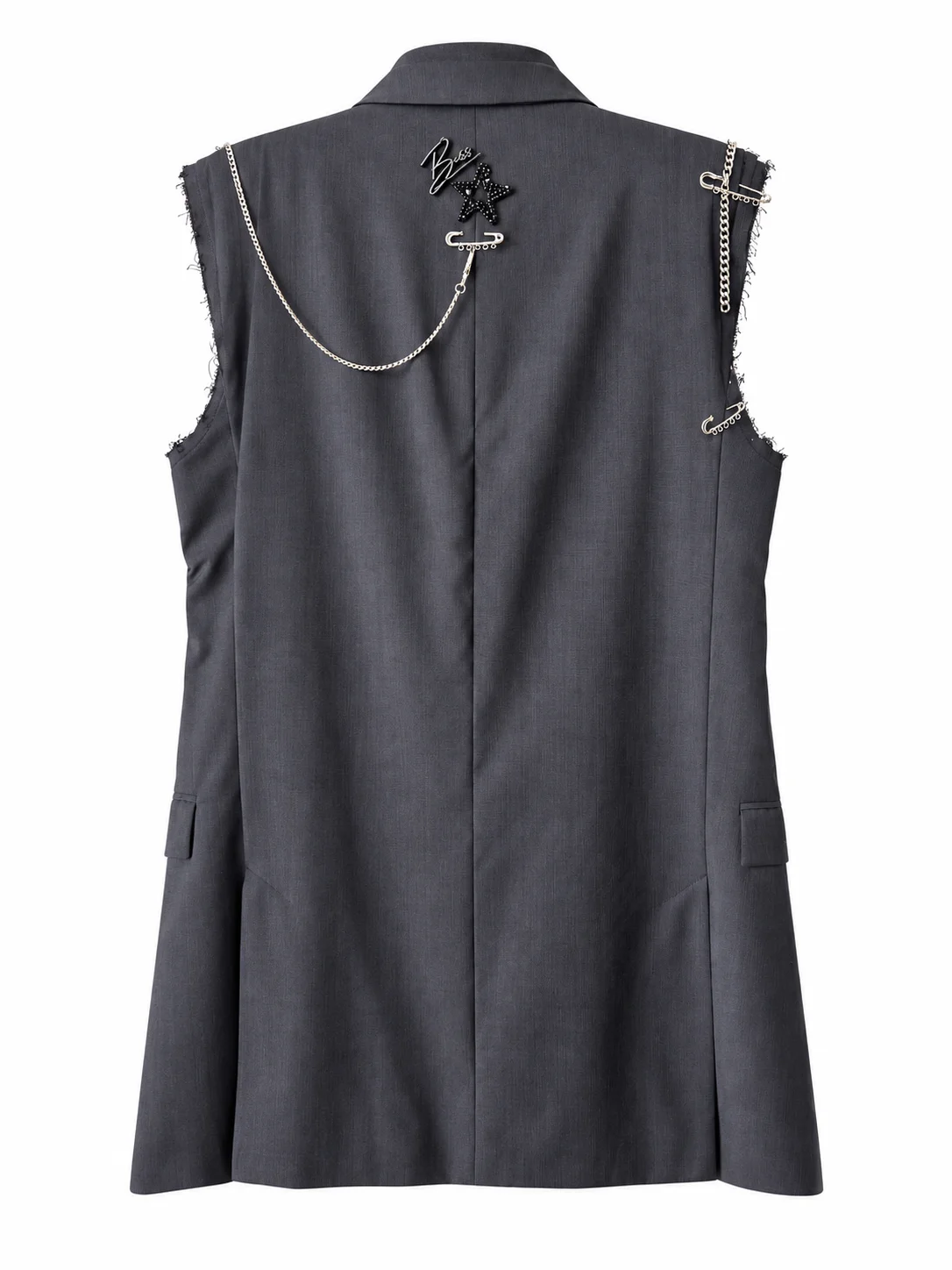 ORBIT — One-of-one vest, upcycled from a blazer, view 5