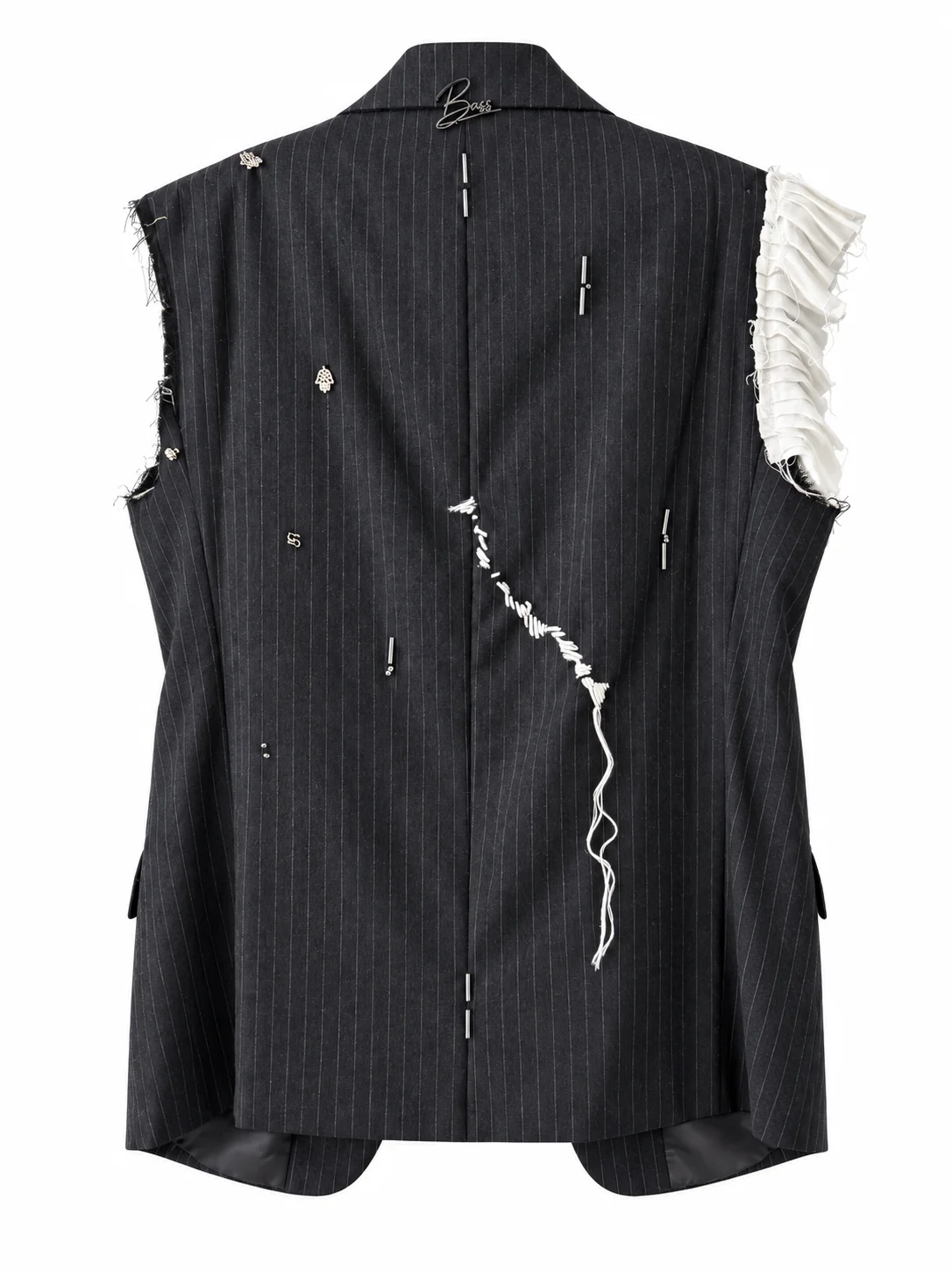 PLUMAGE — One-of-one vest, upcycled from a blazer, view 6
