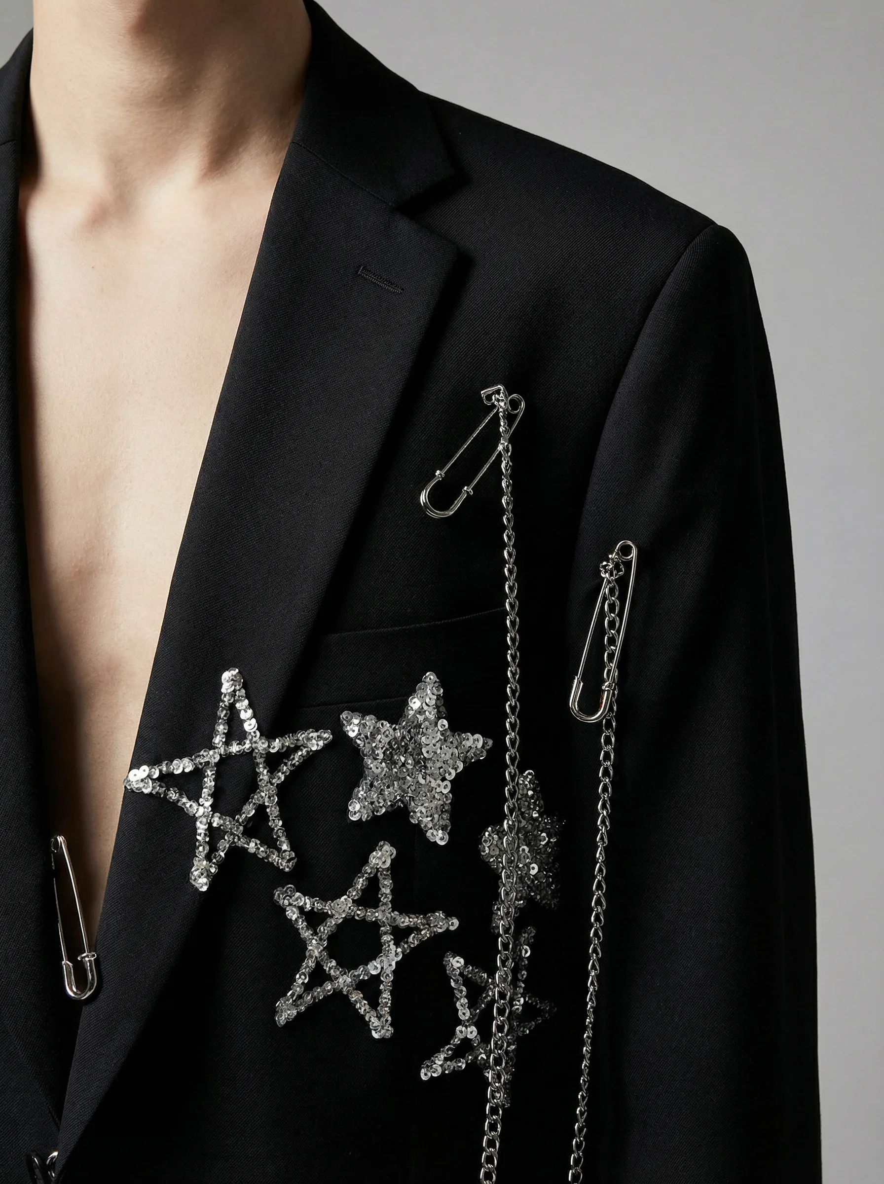 RAW GESTURE — Upcycled one-of-one blazer, view 2