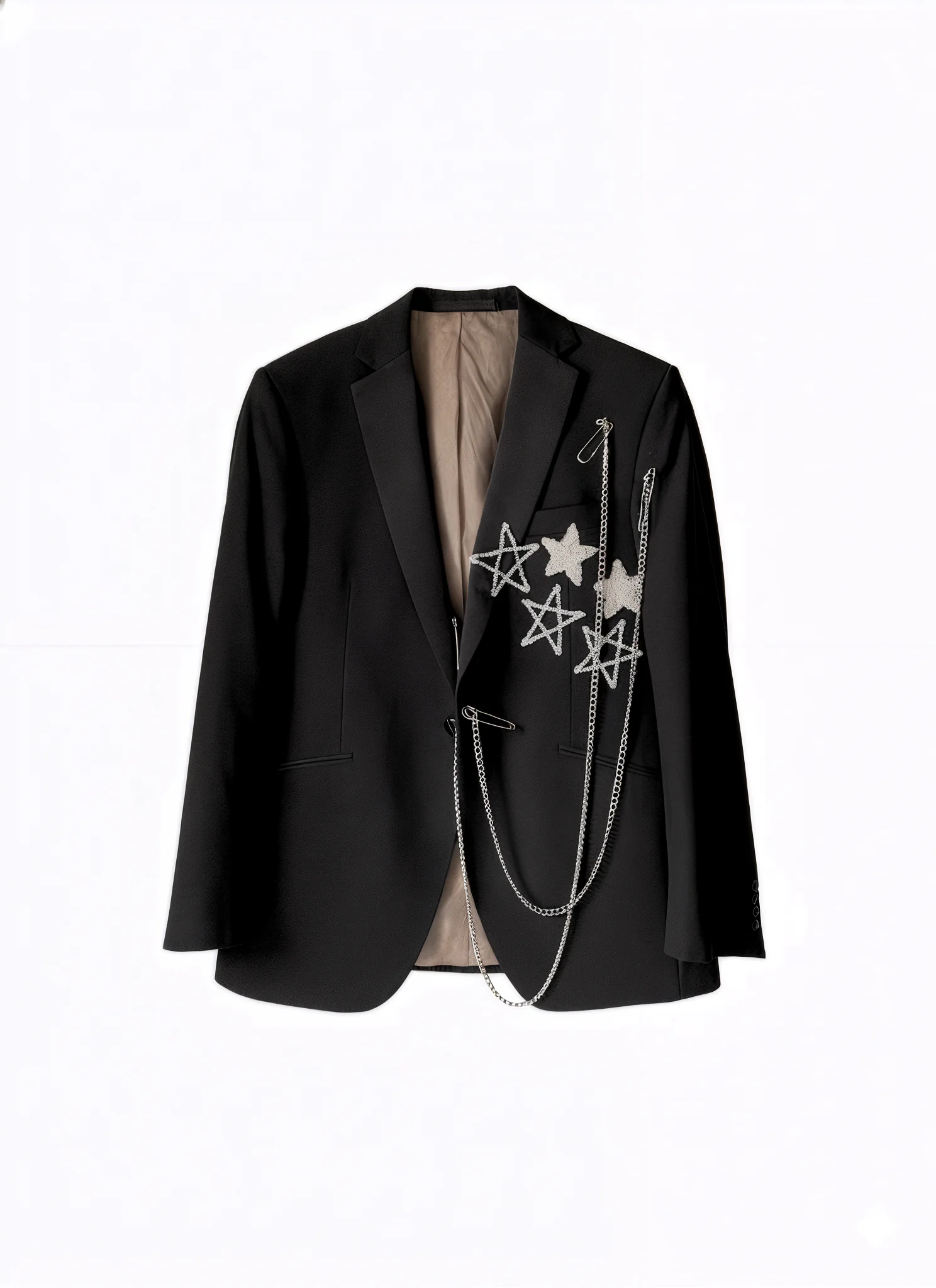 RAW GESTURE — Upcycled one-of-one blazer, view 3