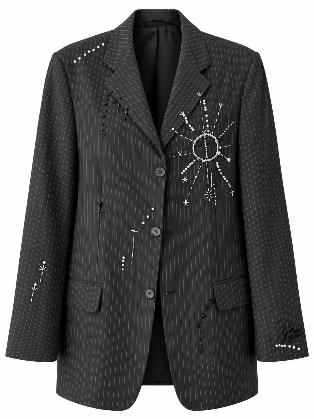 SOLSTICE — Upcycled one-of-one blazer, view 2