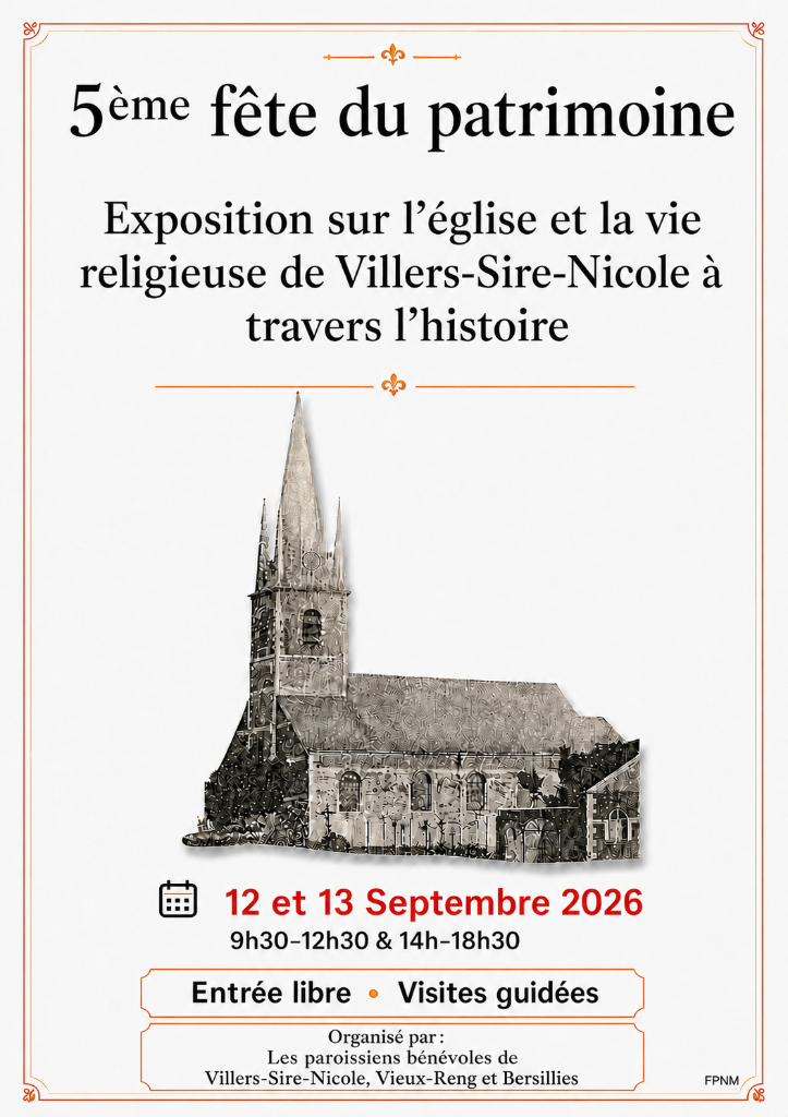 5ème fête du patrimoine à Villers-Sire-Nicole — Événement