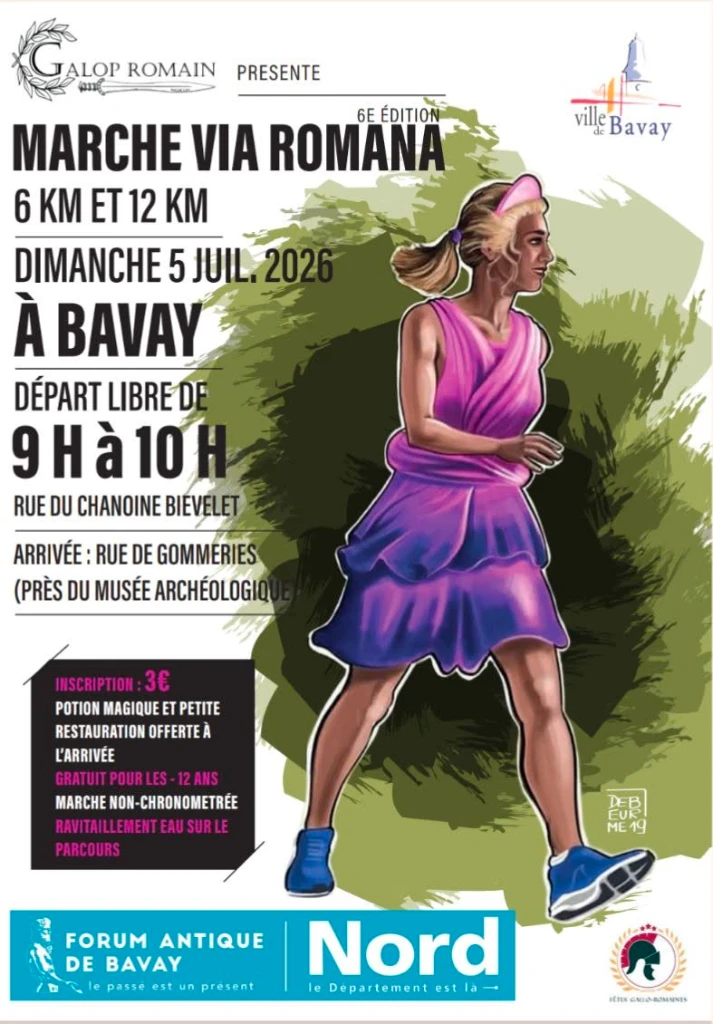 6ème édition de la marche via Romana à Bavay — Événement