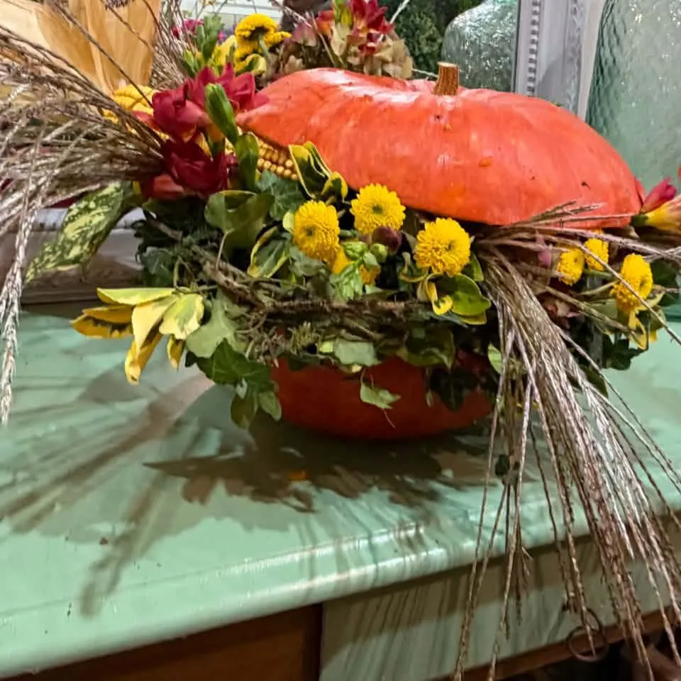 Atelier floral: Ma citrouille fleurie au Hérie-la-Viéville — Événement