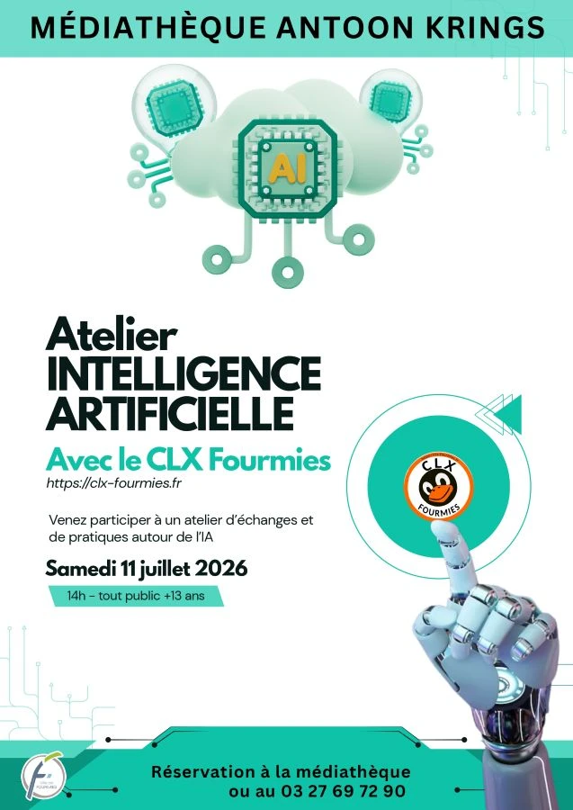 Atelier: Intelligence Artificielle à Fourmies — Événement