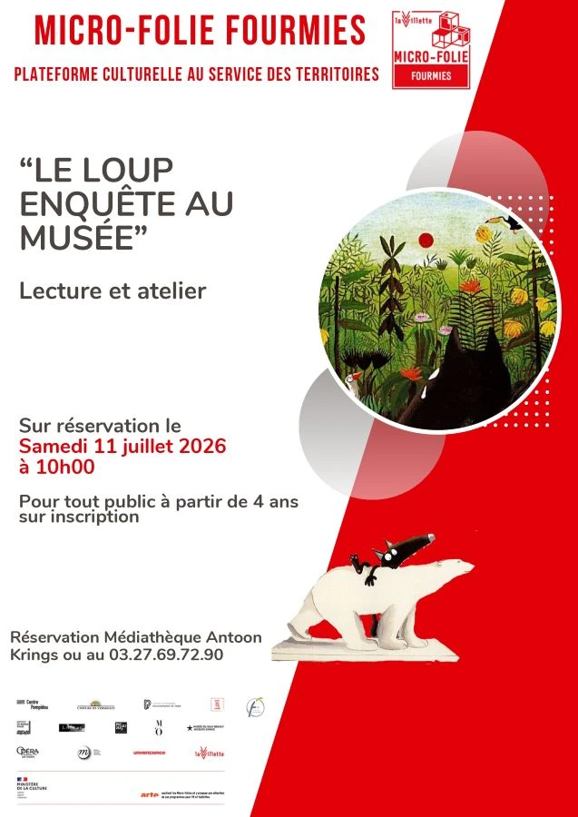 Atelier lecture: Le loup au musée à Fourmies — Événement