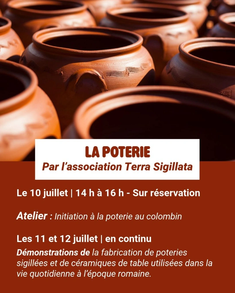 Atelier: Poterie sigillée à Bavay — Événement