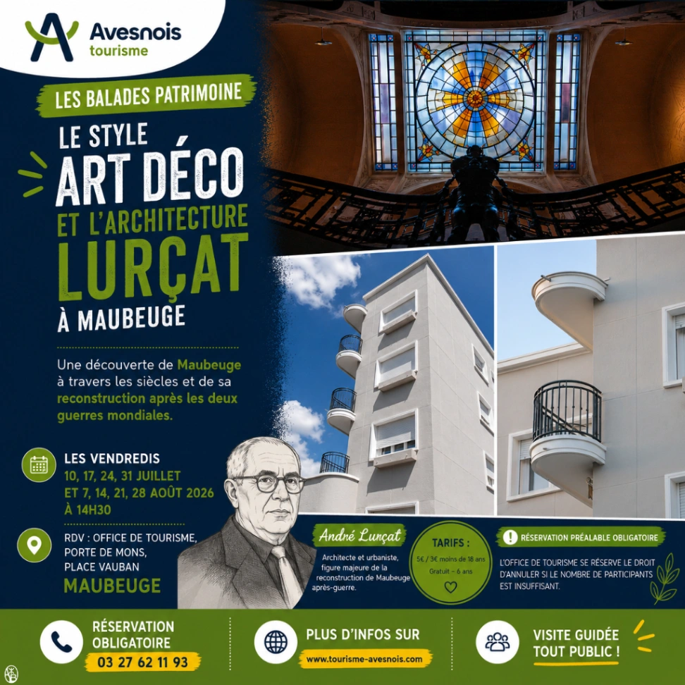 Balade patrimoine: Art Déco à Maubeuge — Événement