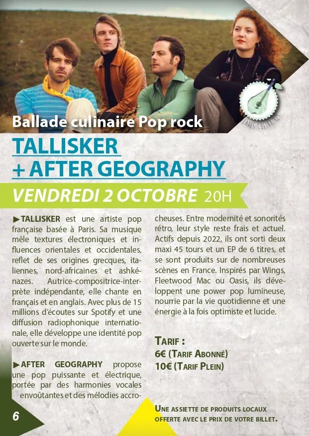 Concert: Tallisker + After Geography à Louvroil — Événement