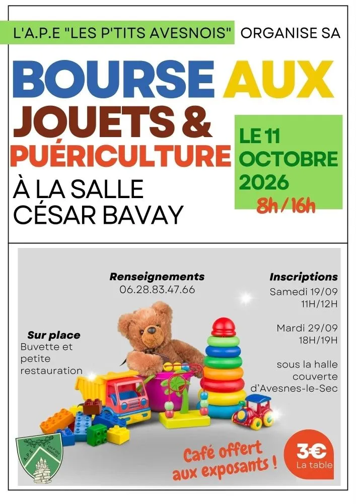 Bourse aux jouets à Avesnes-le-Sec — Événement