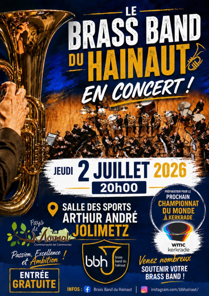 Brass Band du Hainaut en concert à Jolimetz — Événement
