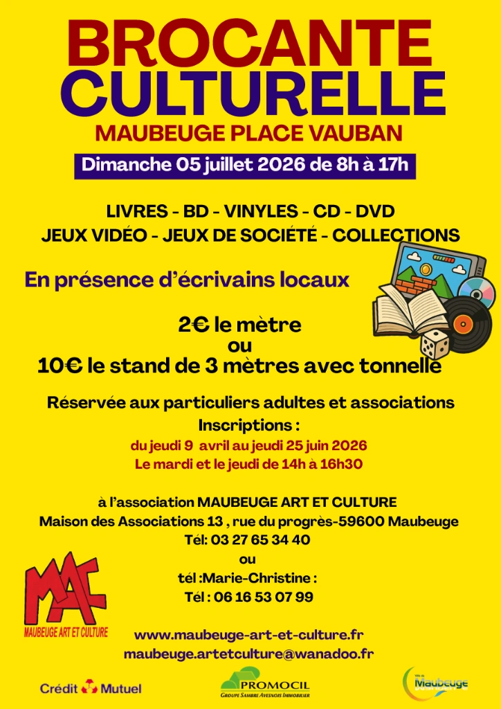 Brocante culturelle à Maubeuge — Événement