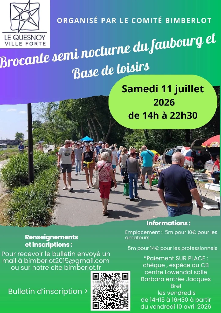 Brocante semi-nocturne du Faubourg au Quesnoy — Événement