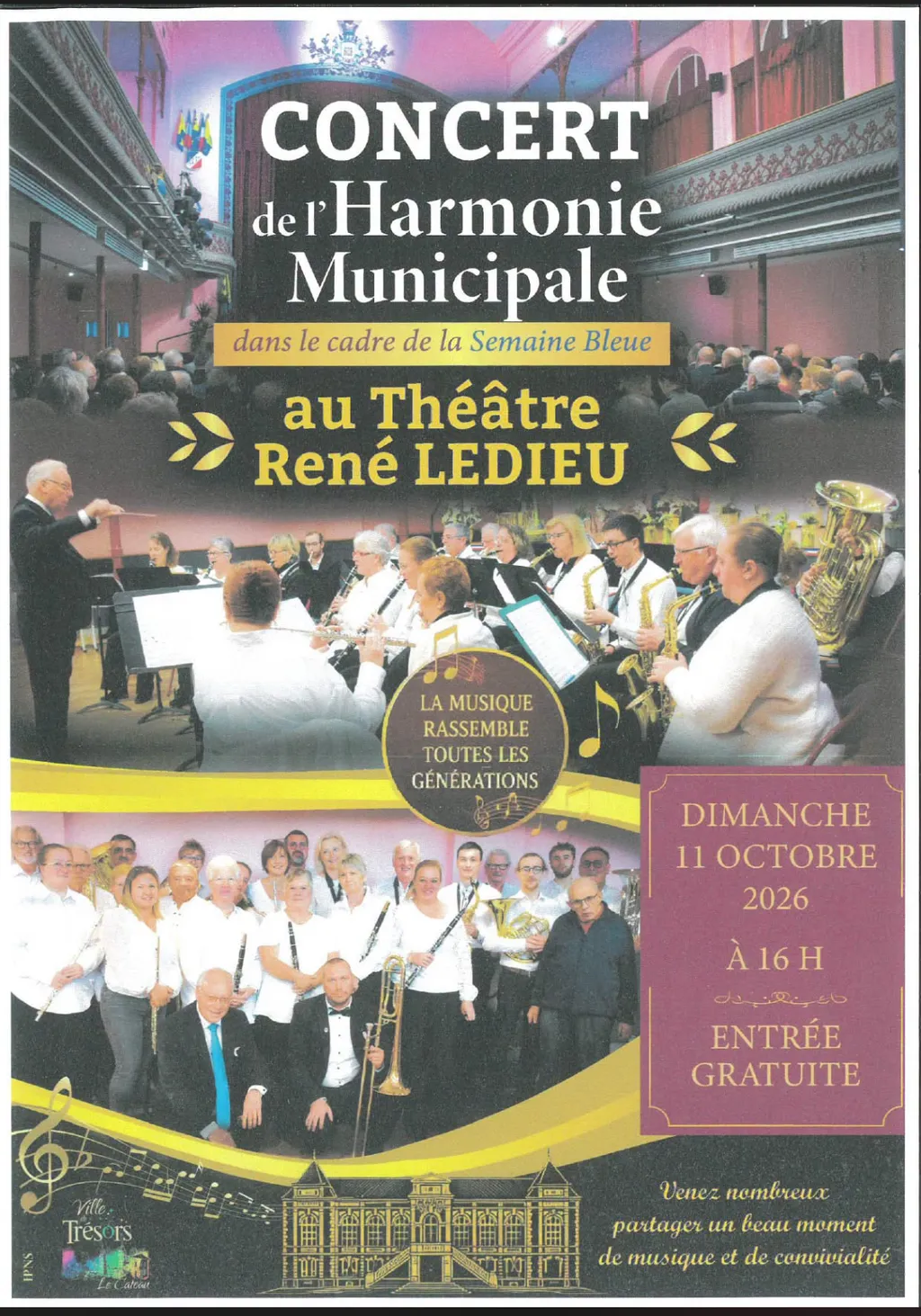 Concert de l'harmonie municipale au Cateau-Cambrésis — Événement