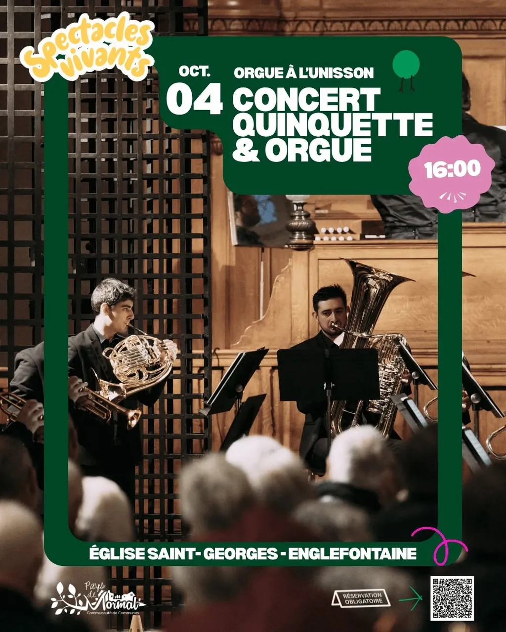 Concert Quintette & Orgue à Englefontaine — Événement