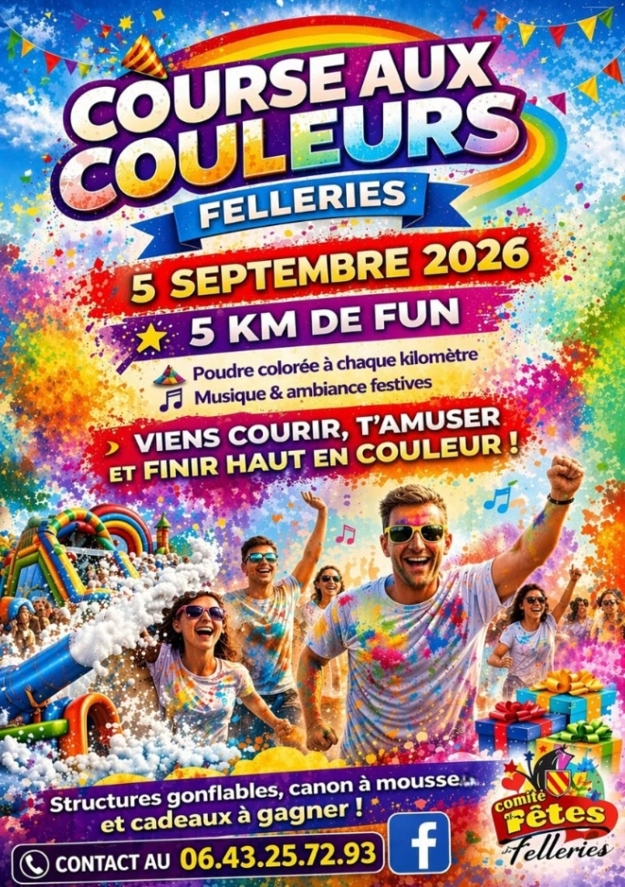 Course aux couleurs à Felleries — Événement