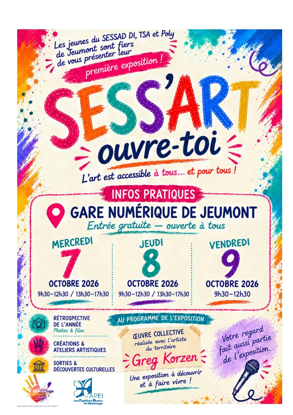 Exposition : SESS'ART Ouvre toi ! à Jeumont — Événement