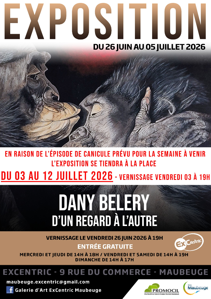 Exposition: Dany Belery, d'un regard à l'autre à Maubeuge — Événement