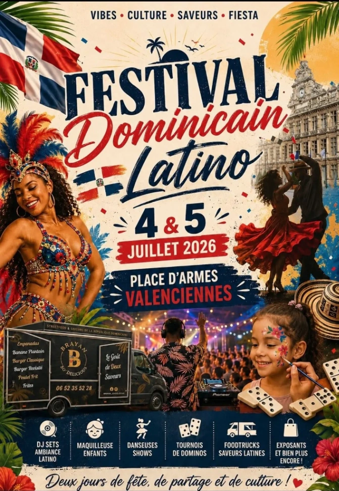 Festival Dominicain latino à Valenciennes — Événement