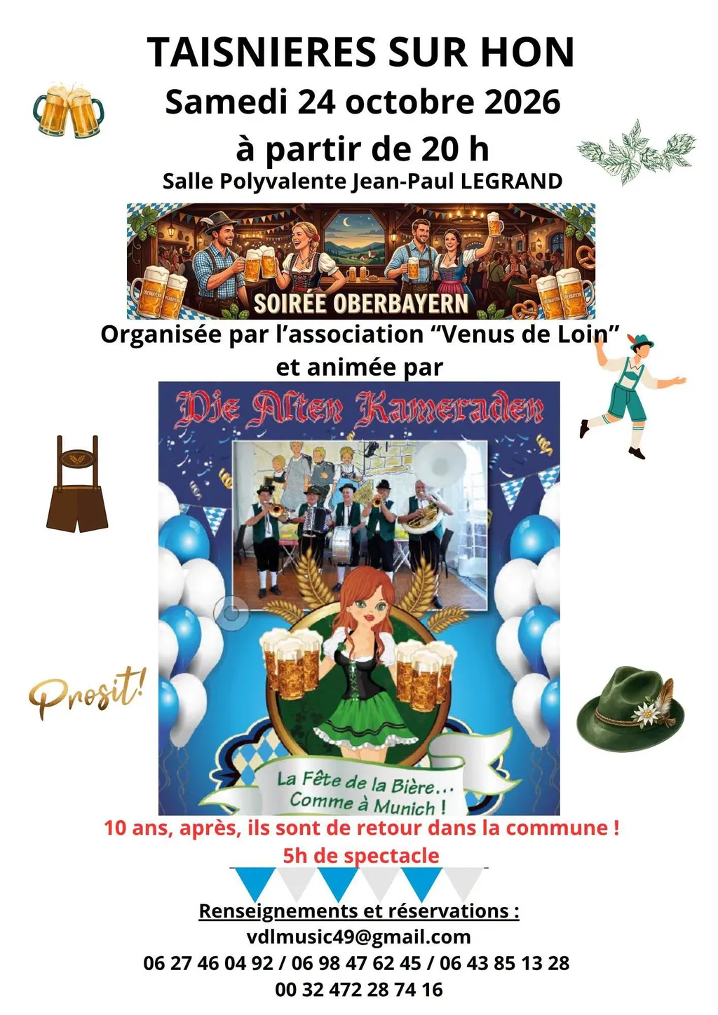Fête de la bière : Soirée Oberbayern à Taisnières-sur-Hon — Événement