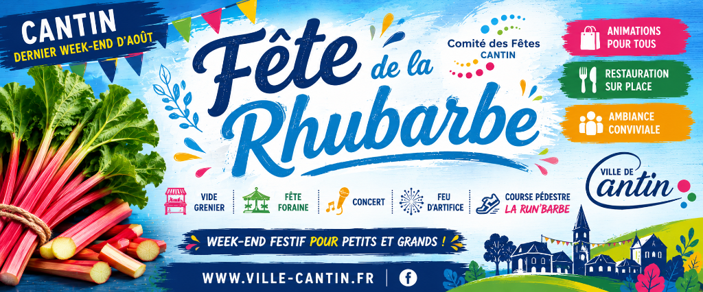 Fête de la rhubarbe à Cantin — Événement