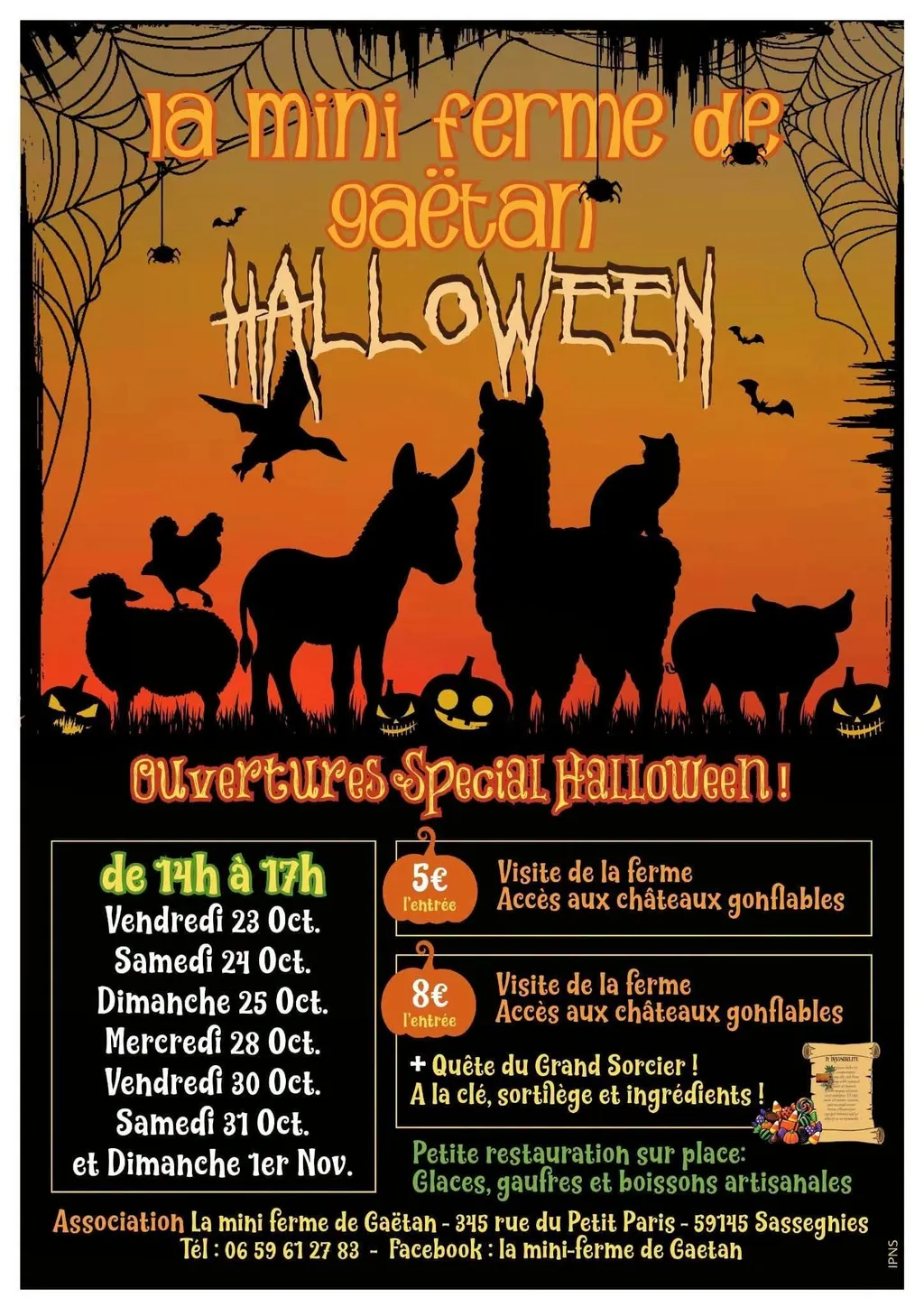 Halloween à la mini-ferme à Sassegnies — Événement