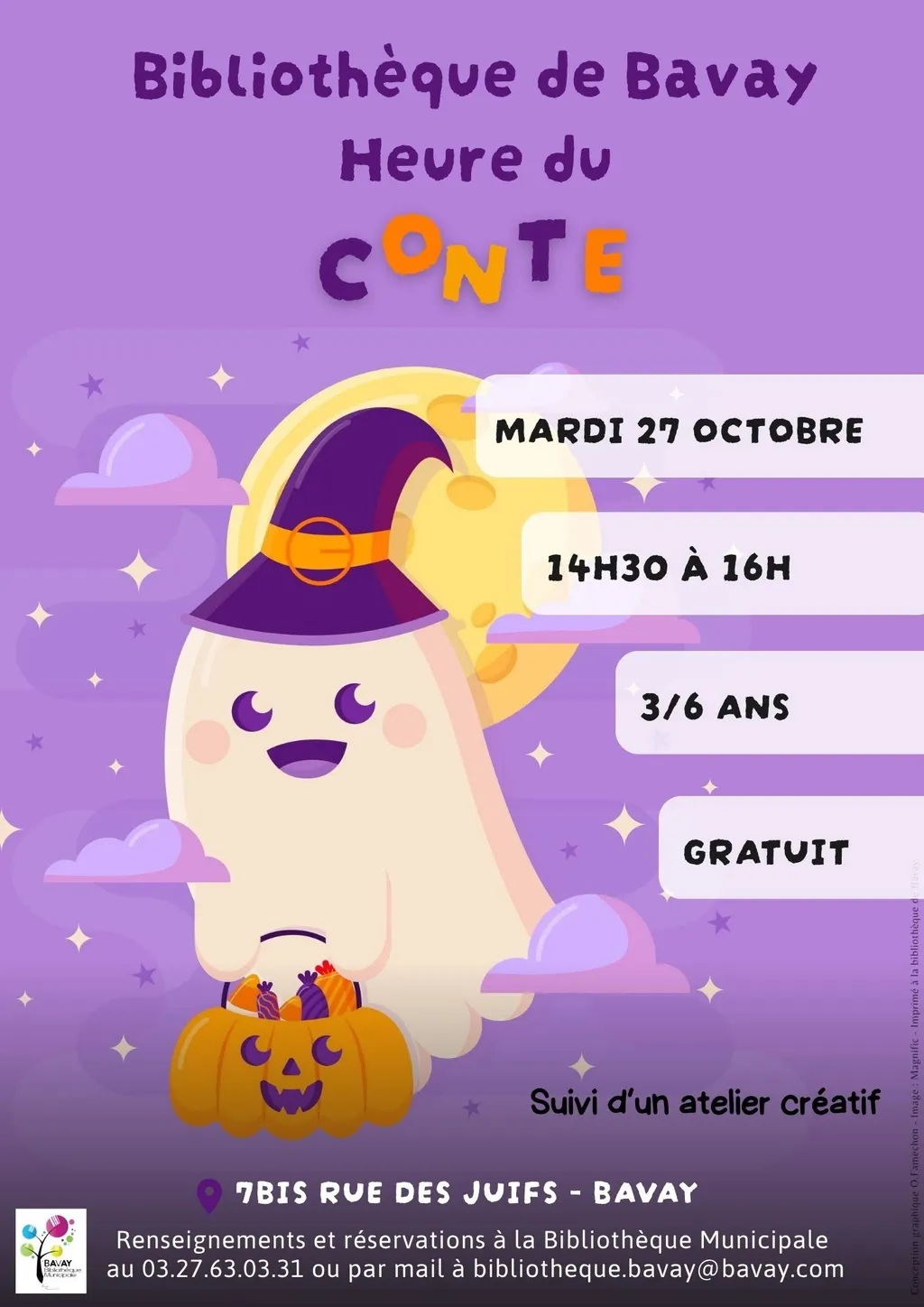 L'heure du conte d'Halloween - Boo ! à Bavay — Événement