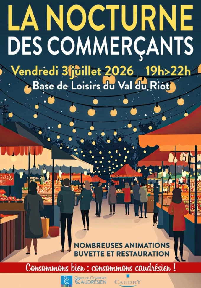 La nocturne des commerçants caudrésiens à Caudry — Événement