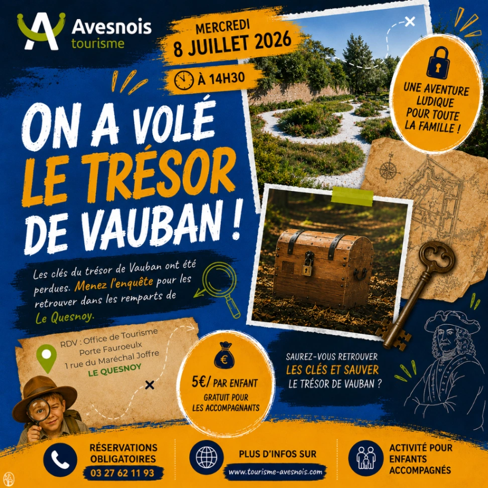 Ludique: On a volé le trésor de Vauban ! au Quesnoy — Événement