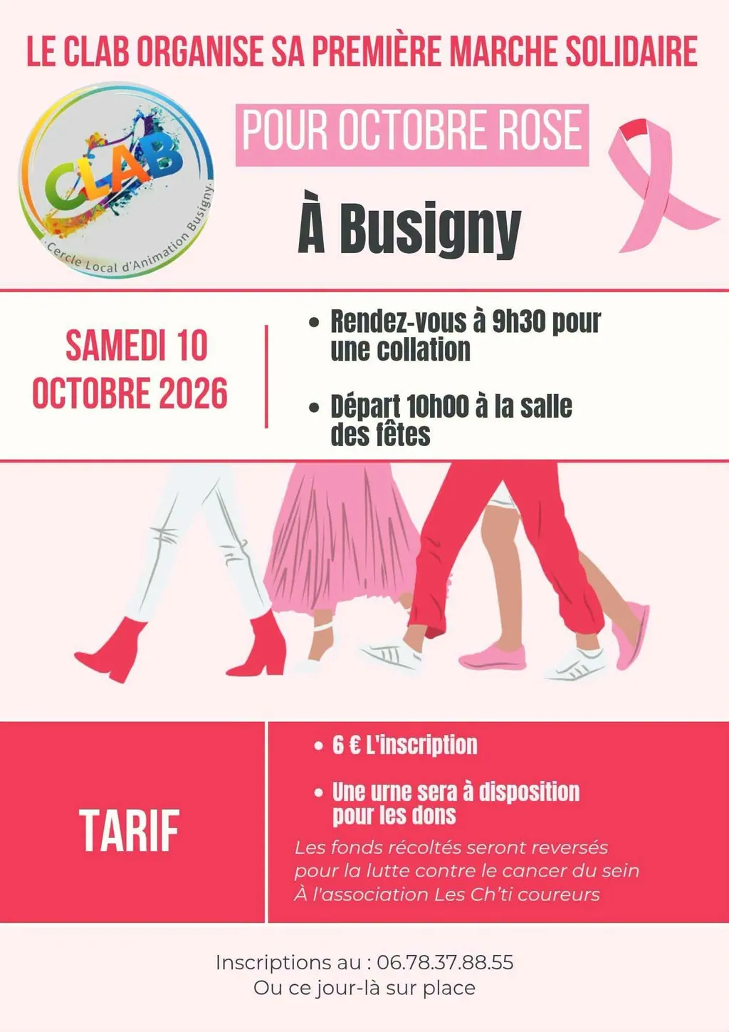 Marche pour Octobre Rose à Busigny — Événement
