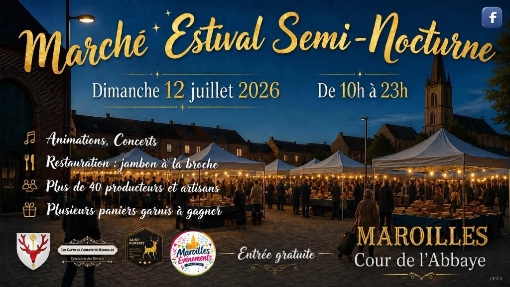 Marché estival semi-nocturne à Maroilles — Événement