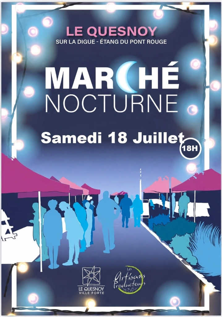Marché nocturne au Quesnoy — Événement