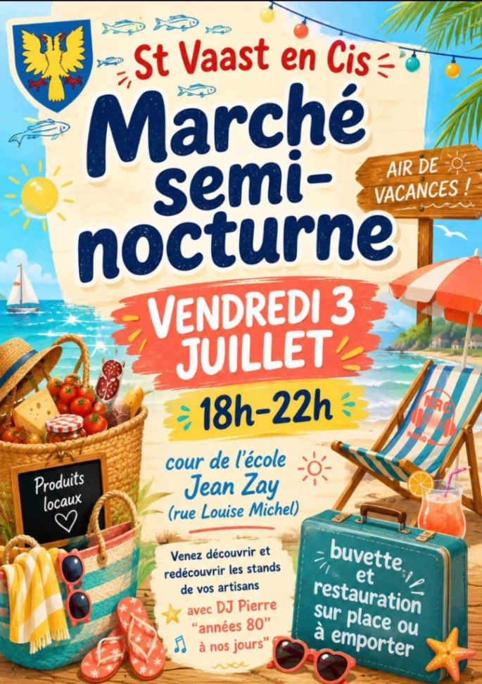 Marché semi-nocturne à St Vaast en Cambrésis à Saint-Vaast-en-Cambrésis — Événement
