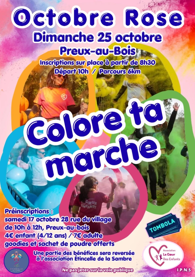 Octobre Rose: Colore ta marche à Preux-au-Bois — Événement
