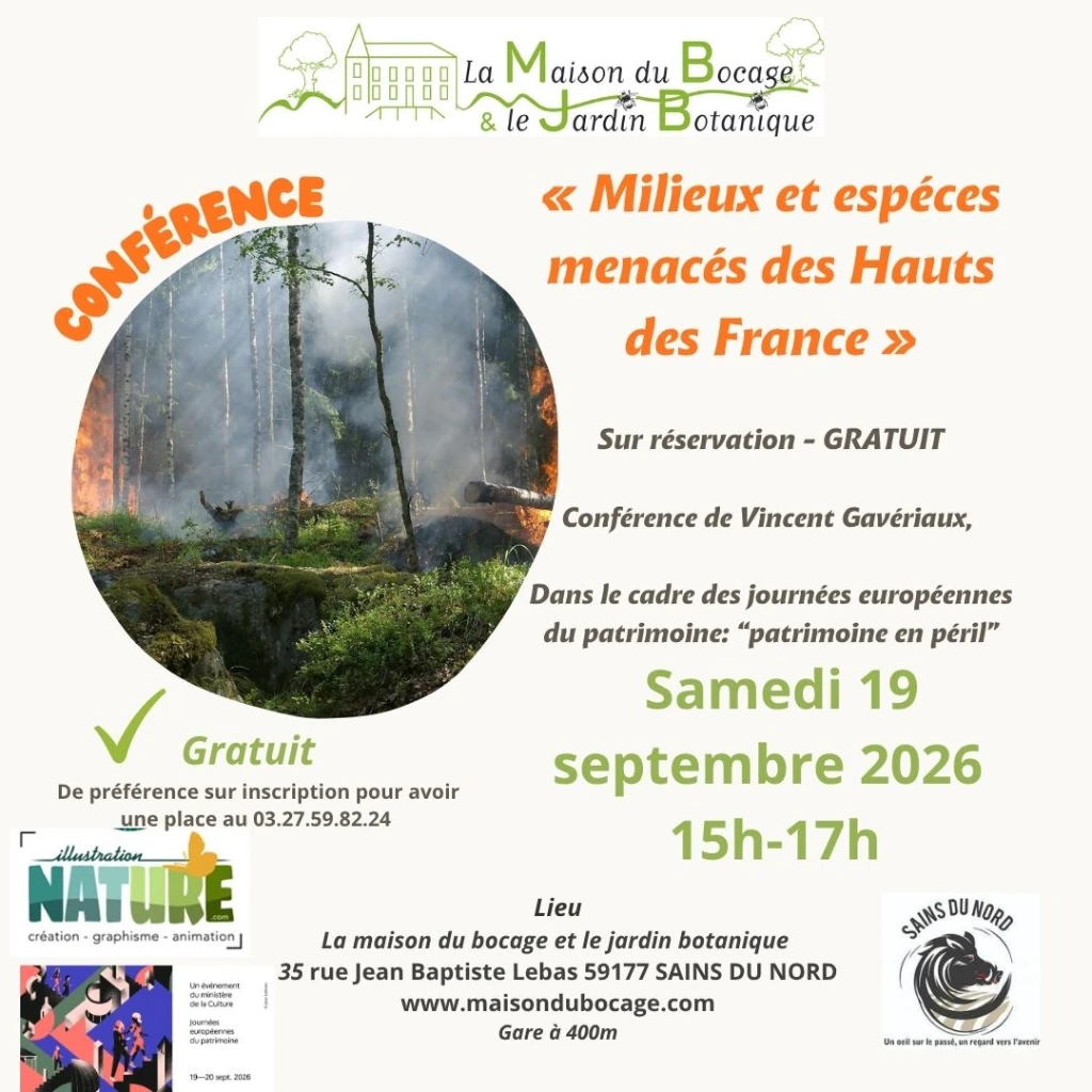 Patrimoine naturel en danger de la région à Sains-du-Nord — Événement