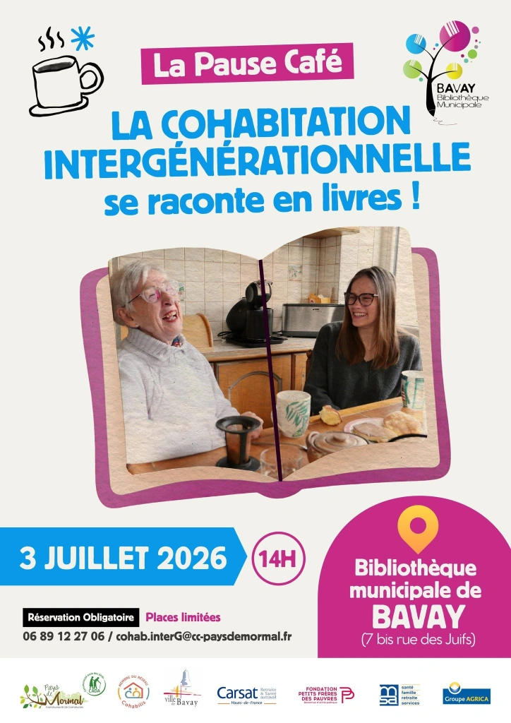 Pause-café à la bibliothèque à Bavay — Événement