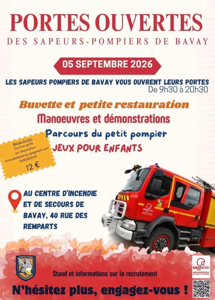 Portes ouvertes des sapeurs-pompiers à Bavay — Événement