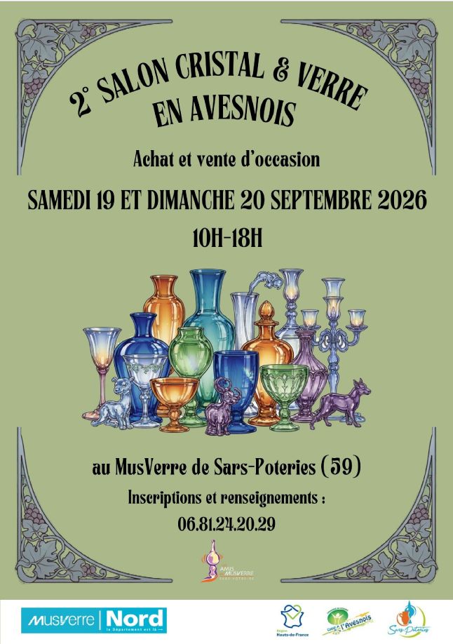 Salon cristal et verre en Avesnois à Sars-Poteries — Événement