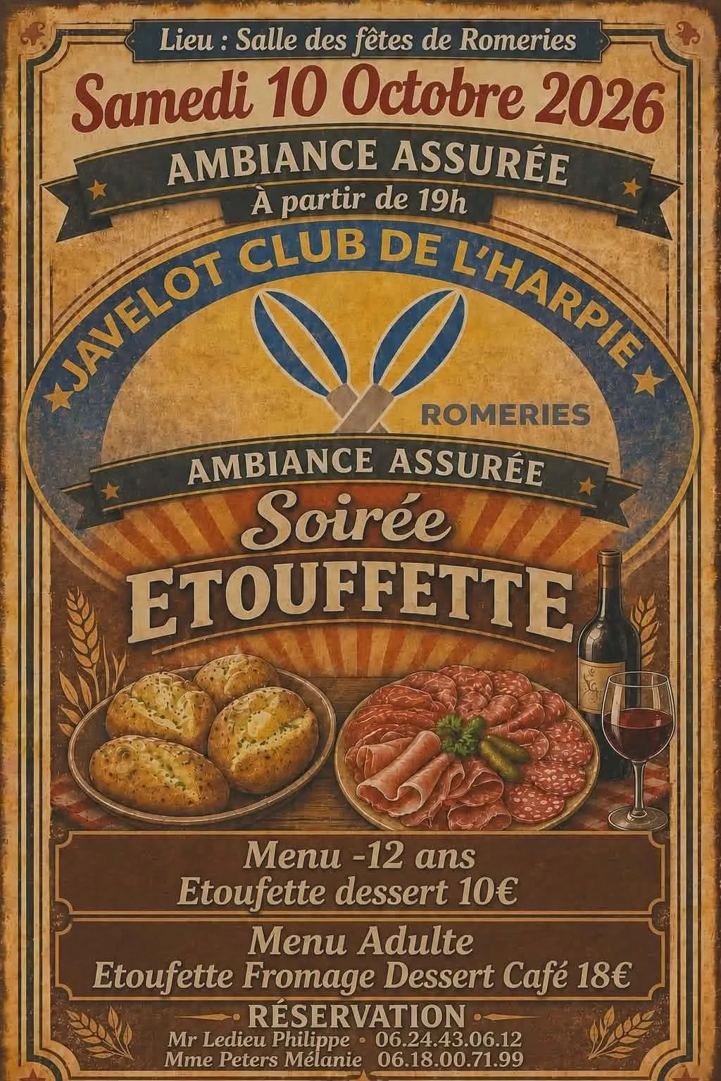Soirée étoufette à Romeries — Événement