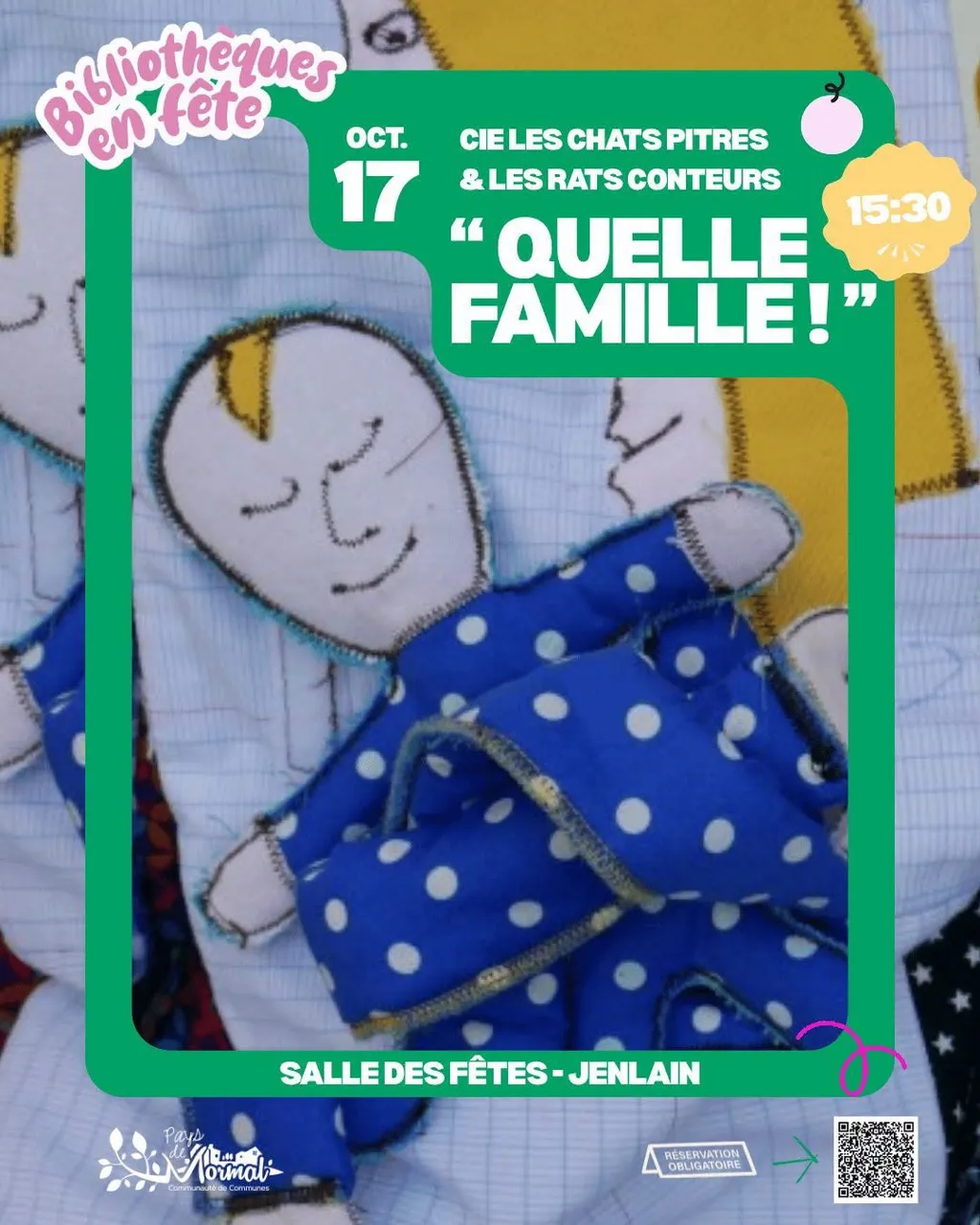 Spectacle "Quelle famille" à Jenlain — Événement