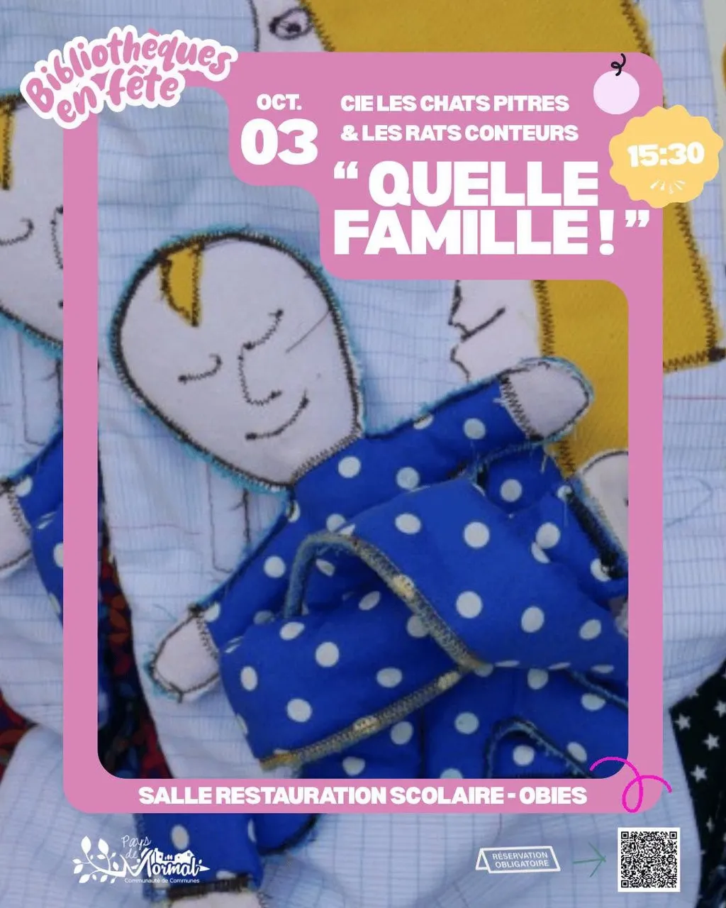 Spectacle "Quelle famille" à Obies — Événement