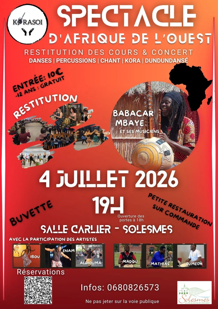 Spectacle d’Afrique de l’Ouest à Solesmes — Événement