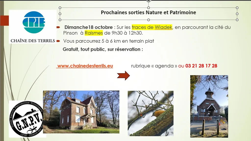 Sortie Nature: Sur les traces de Wladek à Raismes — Événement