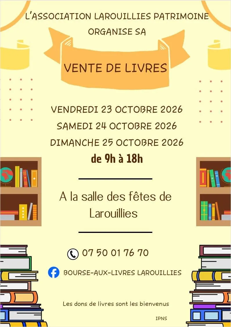 Vente de livres à Larouillies — Événement